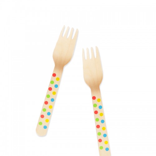 Fork - Polka Rainbow